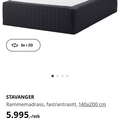 IKEA seng Sandvika 140 x 200