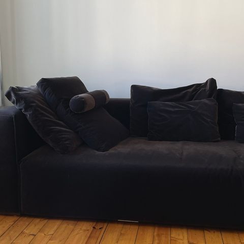 Brun sofa fra Sits