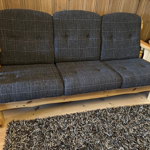 Sofa med hyttestil
