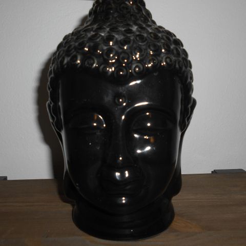 Bordlampe. Buddha i porselen.