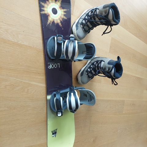 Loop snowboard med Elan sko