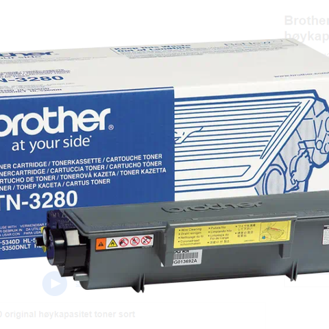 Brother TN3280 original høykapasitet toner sort - 8000 sider