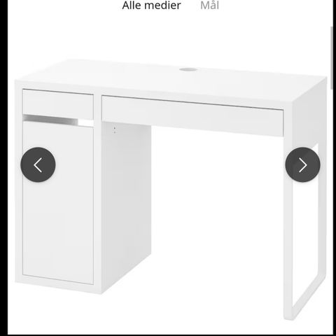 Skrivebord fra ikea - reservert