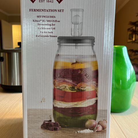 Kilner fermenteringskrukke 3 liter, aldri brukt.