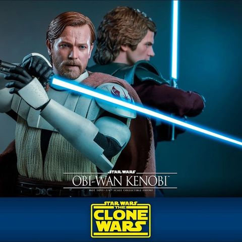 Obi-Wan Kenobi - Star Wars: The Clone Wars - Hot Toys 1/6 Scale (TMS095)