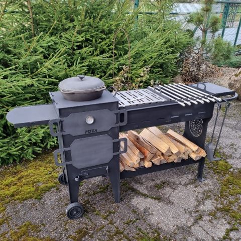 3 in 1 grill, pizzaovn og komfyr