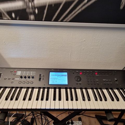 Korg M50 Workstation med 2 stk. studiomonitor + Stativer