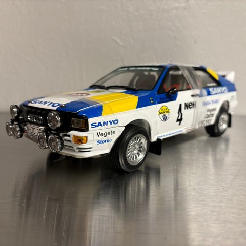 1:18 Audi quattro rally fra Sun star selges