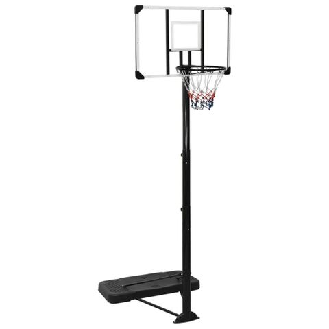 Basketballplate gjennomsiktig 256-361 cm polykarbonat (frakt inkl. i pris)