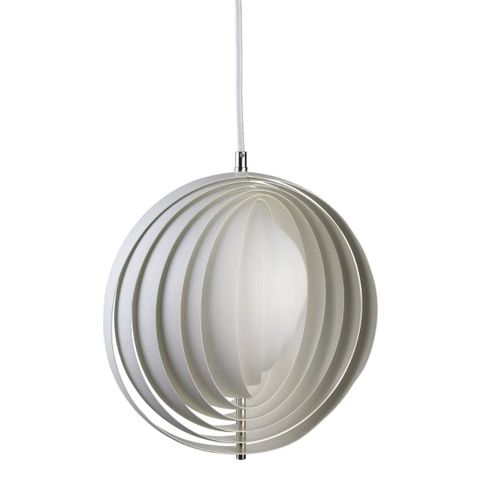 Designlampen VERPAN Moon Small – pendellampe, Ø 34 cm - pent brukt!