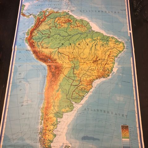skolekart Sør-Amerika