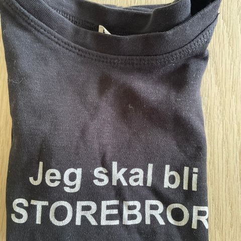 "Jeg skal bli storebror" T-skjorte