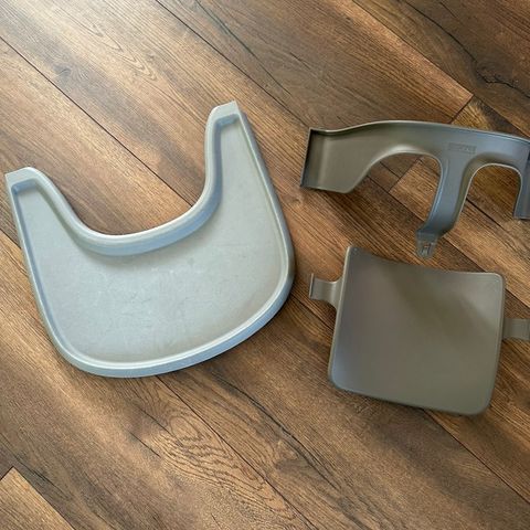 Stokke sett brett/ryggstøtte/bøyle