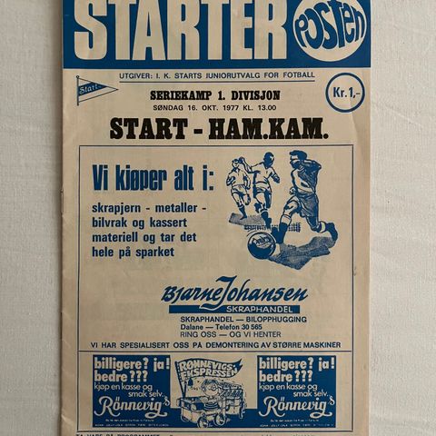 Program  Start - Hamkam 1977