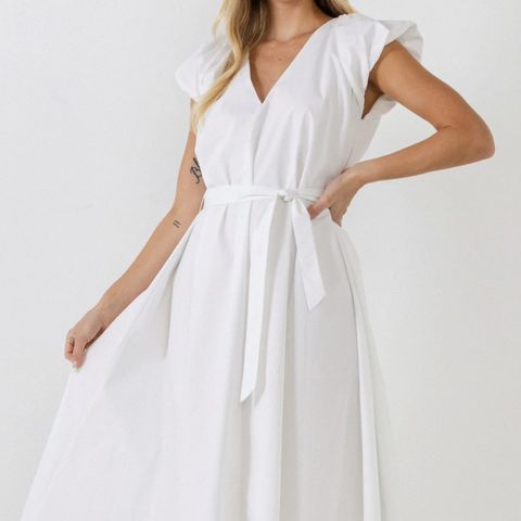 Cos kjole hvit midi