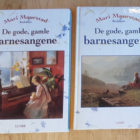 Sangbøker: "De gode, gamle barnesangene" Redaktør: Mari Maurstad . trn 101