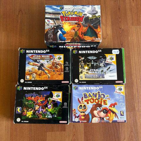 Nintendo 64 spill samling CIB - Tar imot bud for hele eller individuelle priser