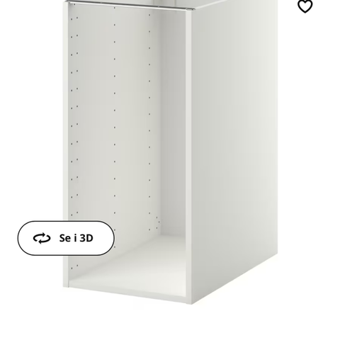 Ikea Metod benkeskap 40 cm- montert