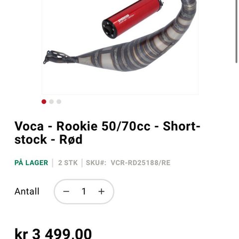 Selger Voca 50/70cc Effektanlegg