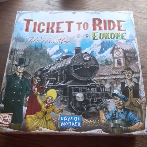 TICKET TO RIDE EUROPE. NORSK BRETTSPILL.