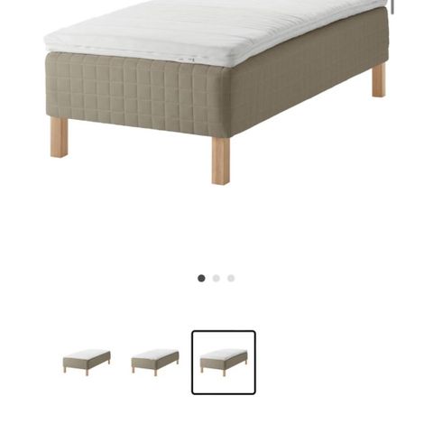 IKEA seng 120 cm, med overmadrass