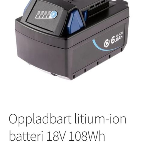 Batteri 18V litium-ion