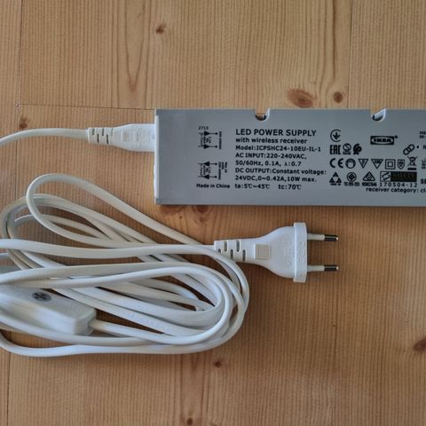 IKEA LED-driver og strømtilkobling