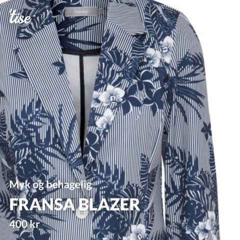 Fransa blazer - myk og behagelig!