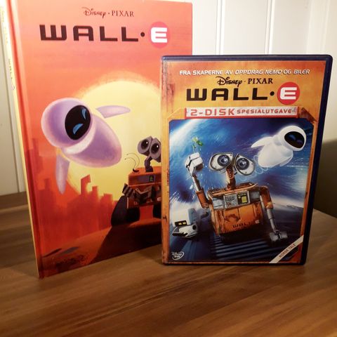 WALL-E norsk bok + spesialutgave DVD (2008 Disney/Pixar)