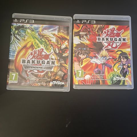 PS3 2 stk. Bakugan spill