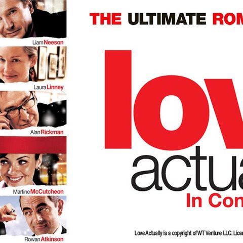 3 billetter til LOVE ACTUALLY  IN CONCERT søndag 24.11.2024 kl. 16.00