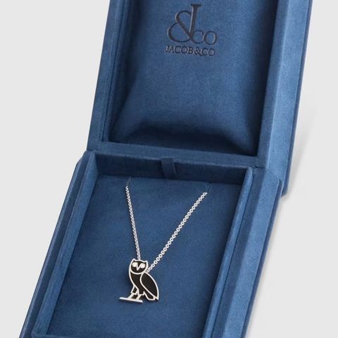 Jacob & Co X OVO, silver necklace.