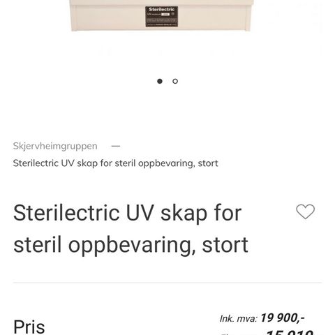 Sterilectric uv skap