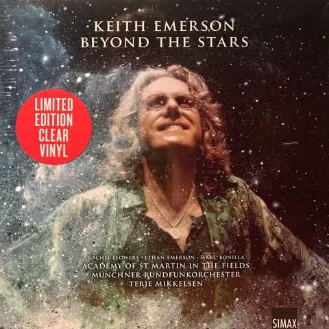 Keith Emerson - "Beyond the Stars" ltd. edition 300 kopier på klar vinyl - Mint