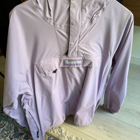 Supreme Taped Seam Anorak Dust Lavender Box Logo