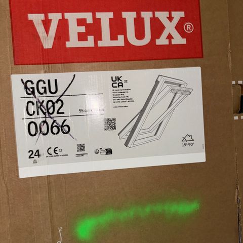 Nye velux vinduer 55x78cm