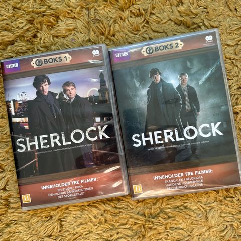 Sherlock DVD disc 1 og 2