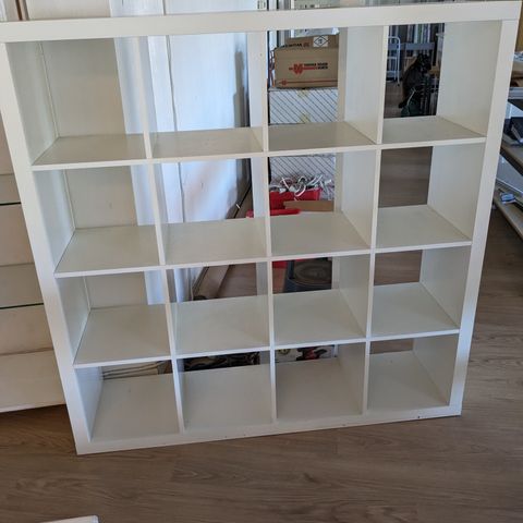 Ikea kallax hylle, hvit 150x150cm, dybde 39 cm