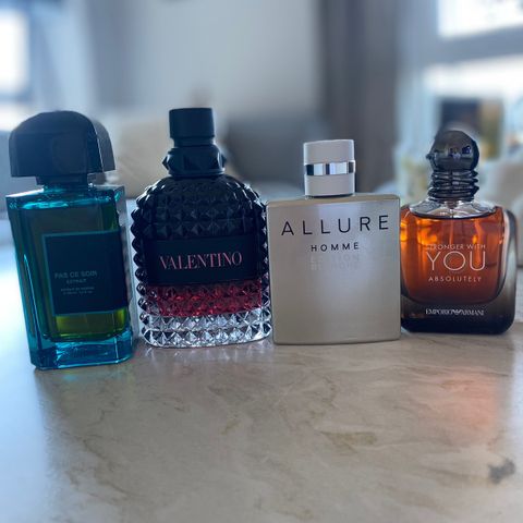 Parfymepakke (BDK, Chanel, Valentino, Armani)