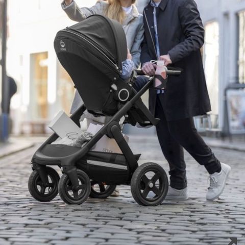 Stokke Trailz vogn - black edition - limited! Selges komplett! Helt Strøken!