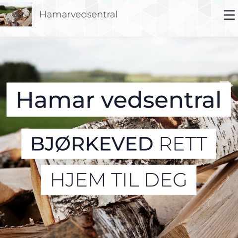 Bjørk Ved 🔥hamarvedsentral.no🔥