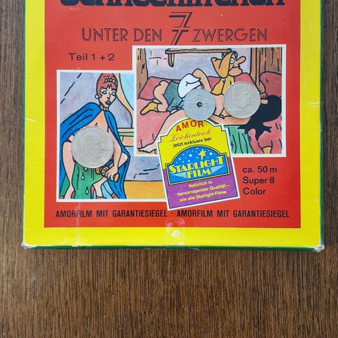 Snow White And The 7 Dwarfs (Super 8) Erotisk Tegnefilm