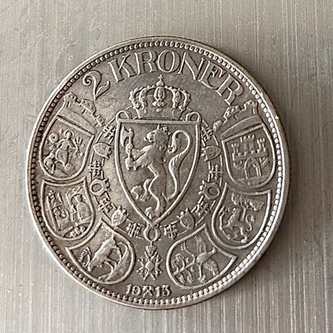 Sølvmynt 2 kroner 1913