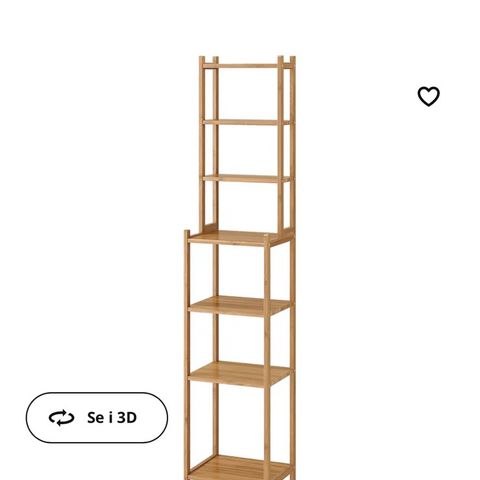 IKEA bambus hylle