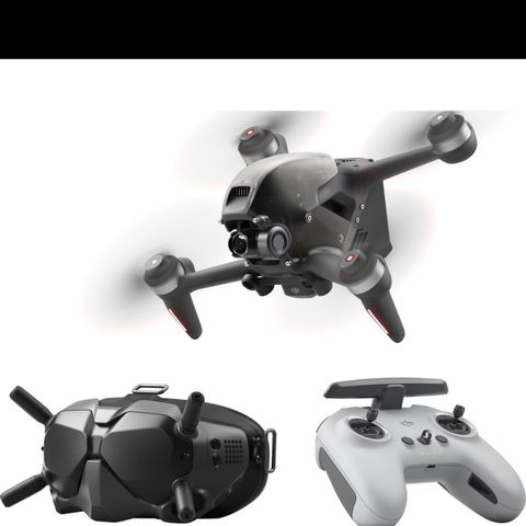 DJI FPV selges, følger med alt du trenger