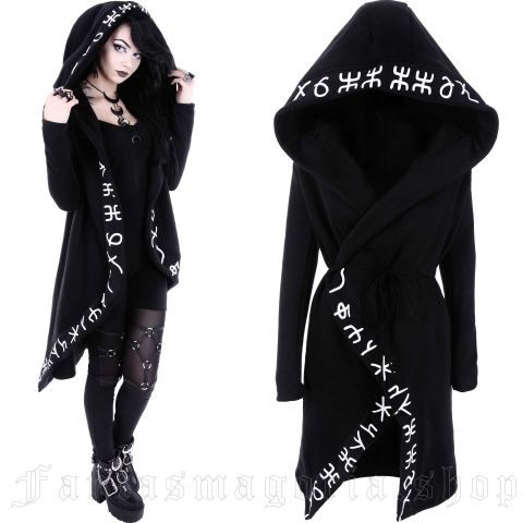 Restyle Runes hoodie Goth Witch Icelandic Galder