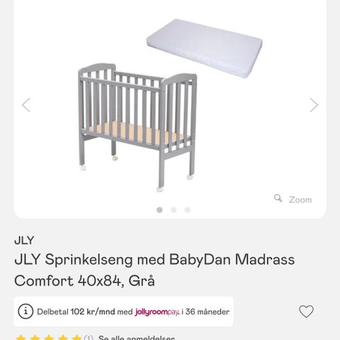 Crib / bedside crib / barneseng
