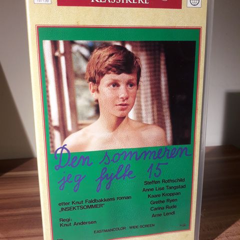 Den sommeren jeg fylte 15 (1976) norsk film VHS