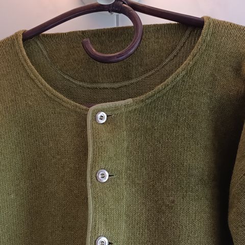 Vintage bestefar -  trøye / genser /skjorte  i ull