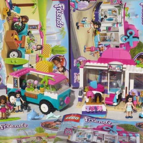 Lego Friends 41397 Juicetruck + Lego Friends 41391 Frisørsalong selges samlet